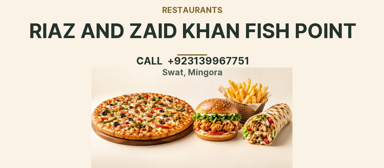 Riaz and Zaid khan Fish point