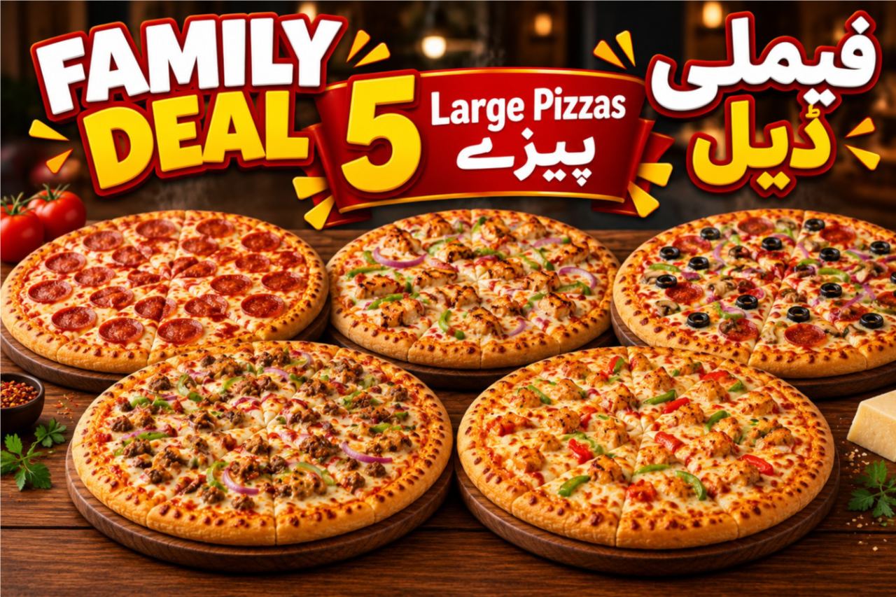 FAMILY DEAL 5 Large Pizzas