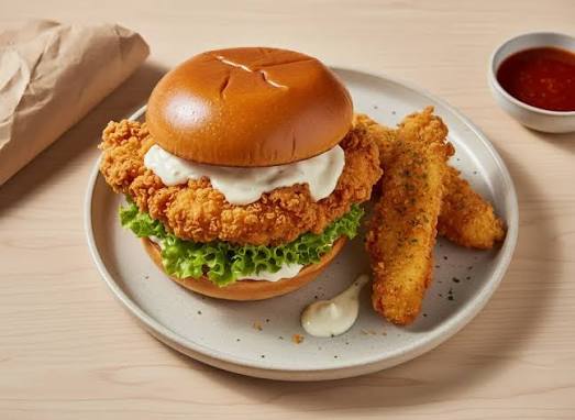 Chicken Stips Burger